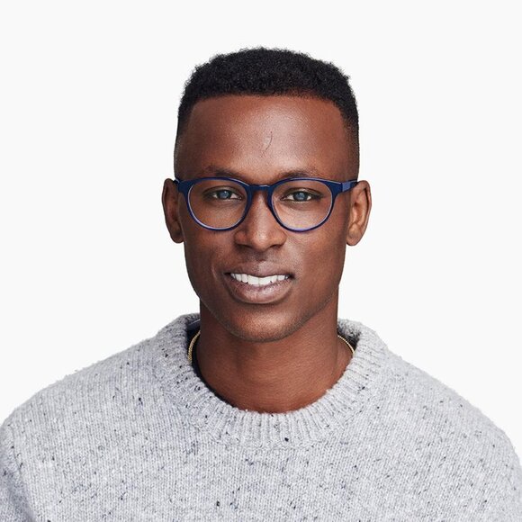 WARBY PARKER "Whalen" Lapis Crystal No-Rx Non-Prescription Blue Light Glasses - Picture 13 of 13